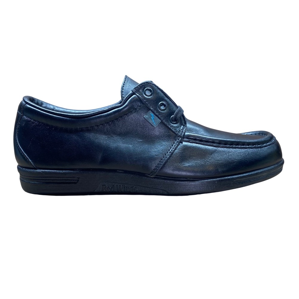 New Vintage Red Wing Moc Toe Oxford Mens 12 B Black USA Leather 8611 Work Shoe